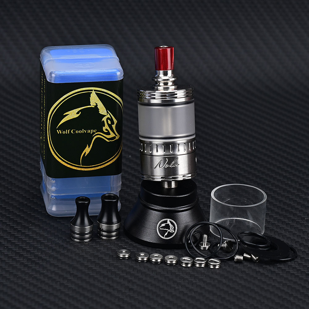 Vaping Air - Wolfcoolvape NOLA RTA อะตอมไมเซอร์แบบประกอบใหม่ได้ ขนาด 3.2