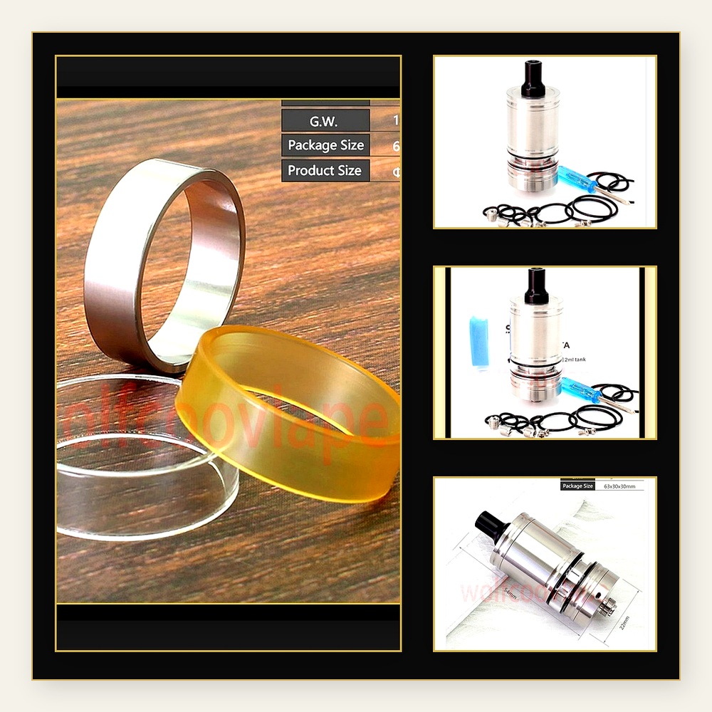 Vaping Air - วูลฟ์คูลเวป ลินดี้ RTA อะตอมไมเซอร์แบบแทงค์ 5 มล.