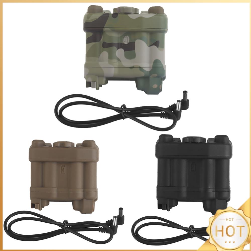 Battery Case Storage - ระบบยึดกล่องแบตเตอรี่ รุ่นจำลอง กล่องเก็บแบตเตอรี่ที่สมจริง กระเป๋าใส่แบตเตอรี่สำหรับหมวกนิรภัย สำหรับ AN/PVS31