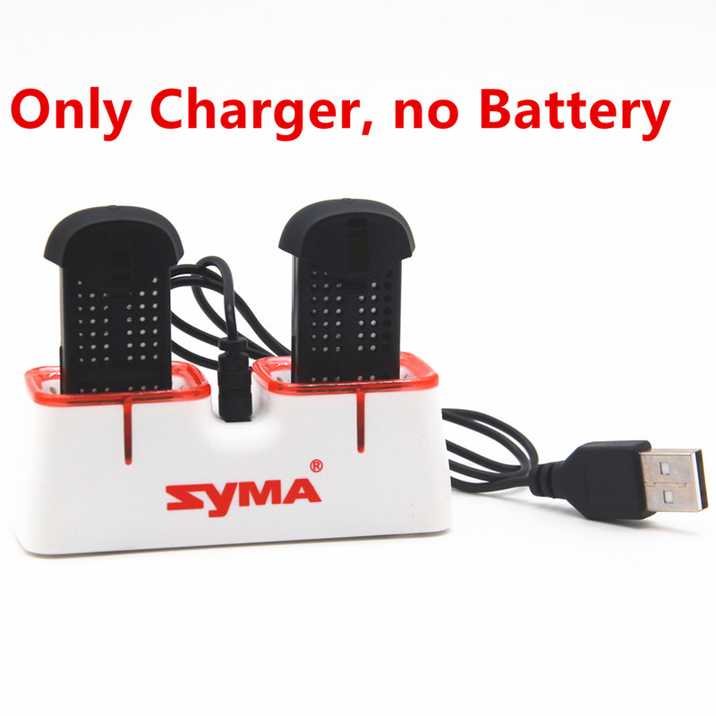 Battery Case Storage - เครื่องชาร์จ USB แบบเร็วคู่สำหรับแบตเตอรี่โดรน Syma X22 X22W