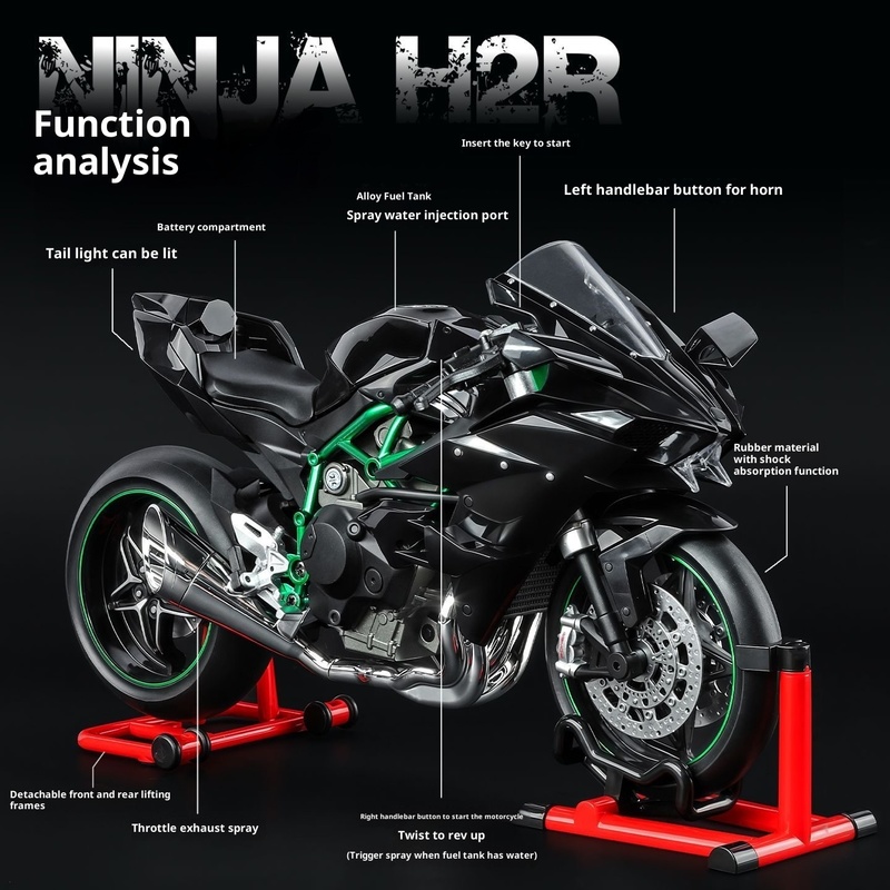 โมเดลไดนามิก Kawasaki Ninja H2 - Battery Case Storage บทวิจารณ์และราคา