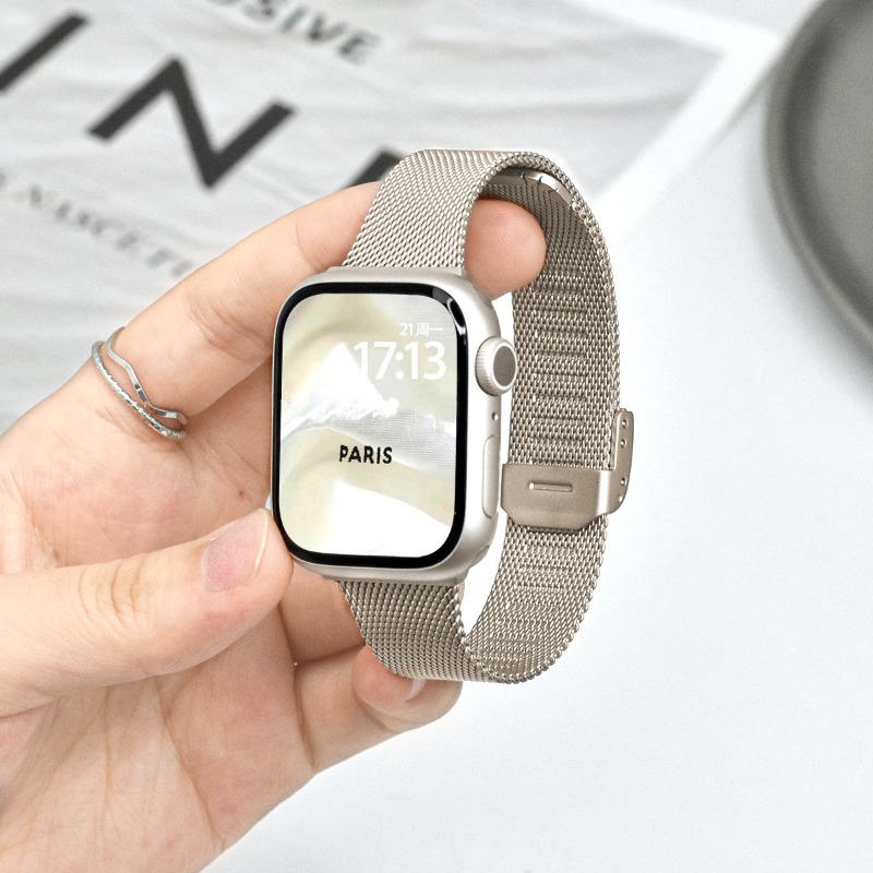 สายนาฬิกา Milanese Loop สำหรับ - Mesh Coil Strip บทวิจารณ์และราคา