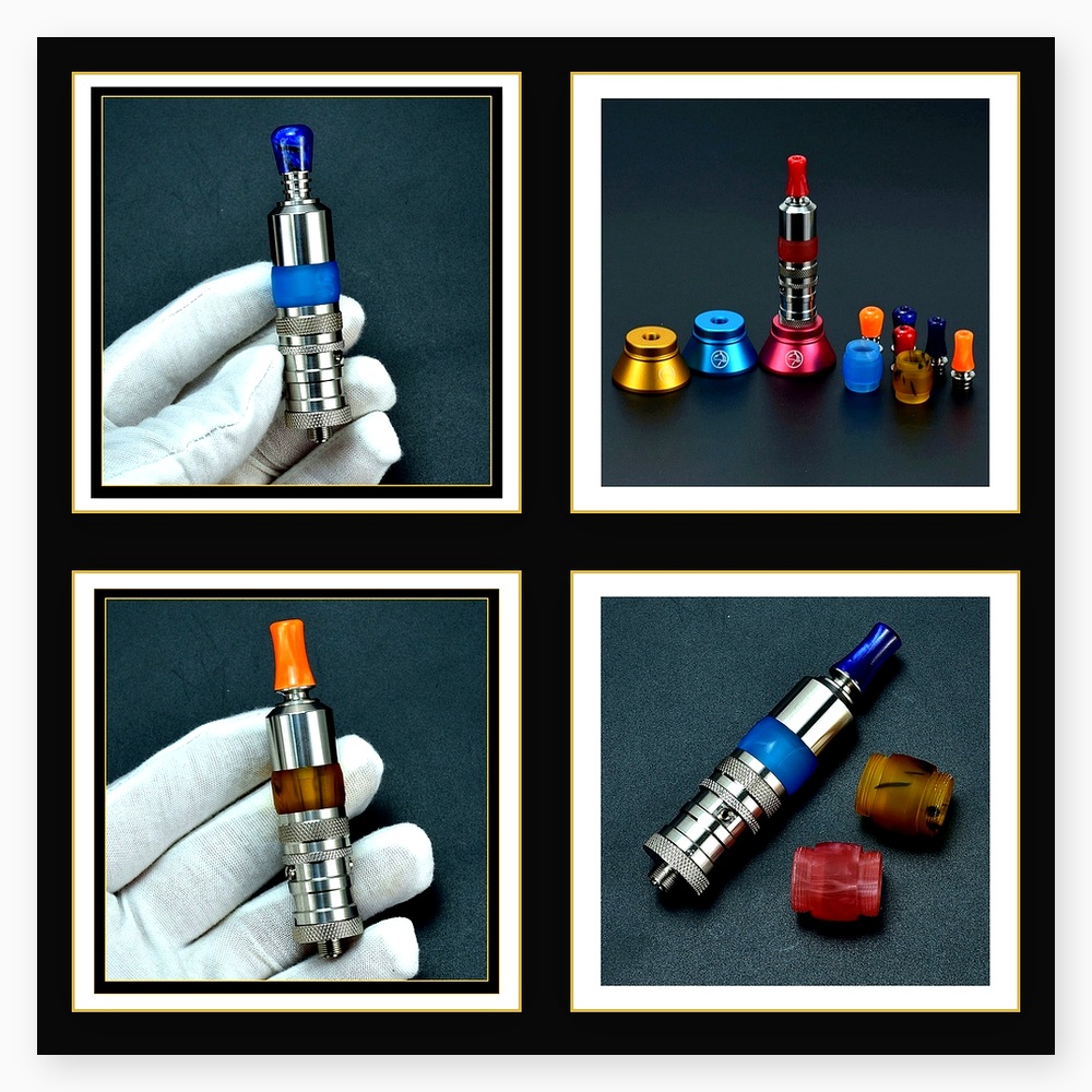 Wolfcoolvape Flash-e-Vapor Dua - Drip Tip Resin บทวิจารณ์และราคา